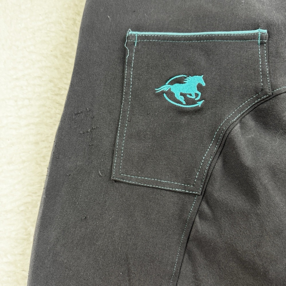Piper Pants Women's 38R Gray Blue Tapere Equestrian Stretch‎ Horseback Riding - Picture 14 of 14